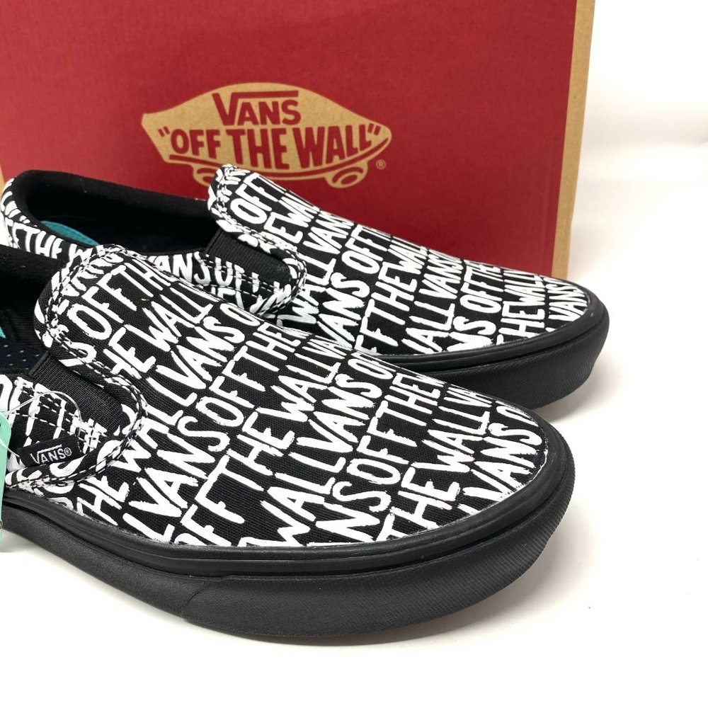 🌿Sale🌿 Vans Comfy Cush Slip Brush Black Canvas Sneakers Women's VN0A3WMD2QZ - Picture 7 of 10